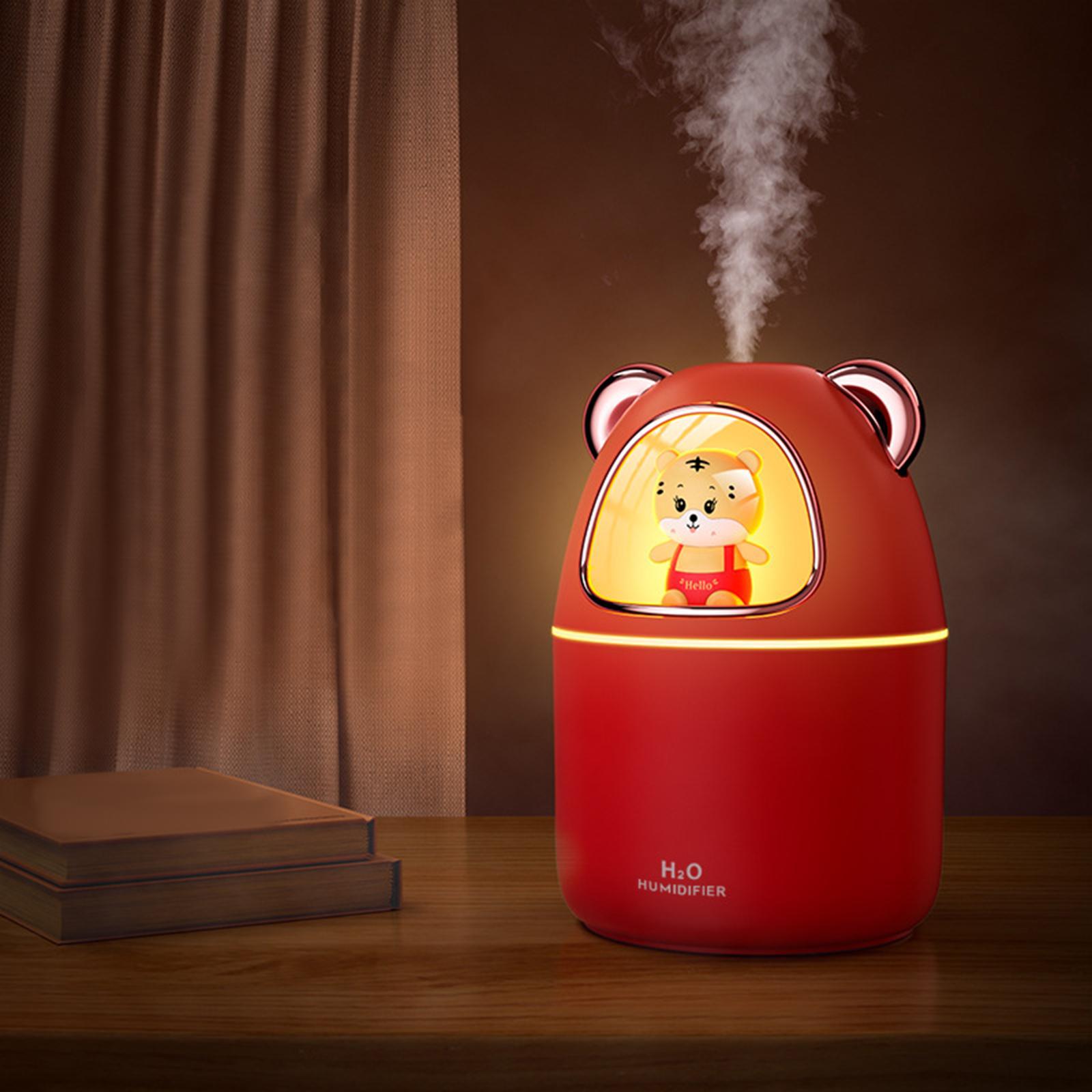 2Pcs Air Humidifier Night Light Aroma Diffuser Two Modes for Hotel Travel