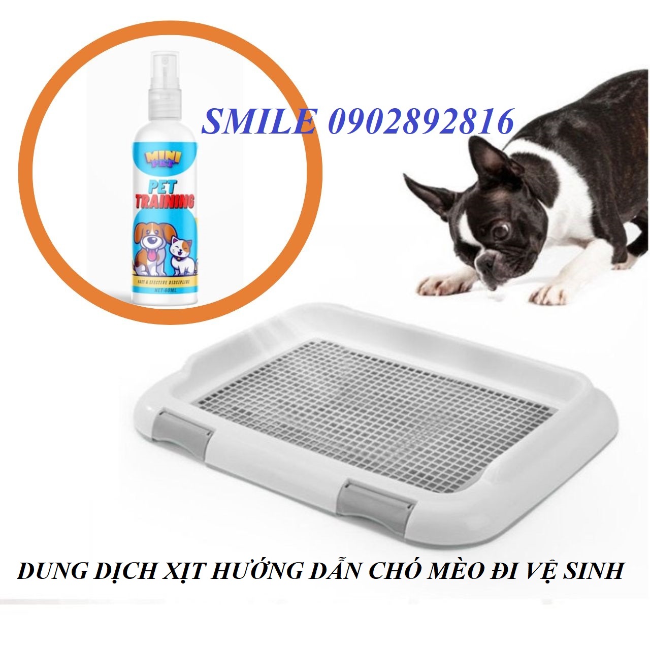 [MỚI VỀ] Dung Dịch Xịt Hướng Dẫn Chó Mèo Đi Vệ Sinh Đúng Chỗ ( 60ml )