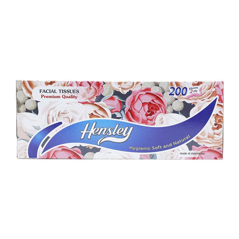 Khăn giấy lụa 2 lớp Hensley hộp 200 tờ