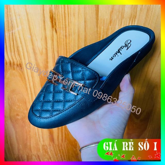 Dép Sục Nữ Nhựa Màu Đen Chịu Nước , Trẻ Trung 1609H