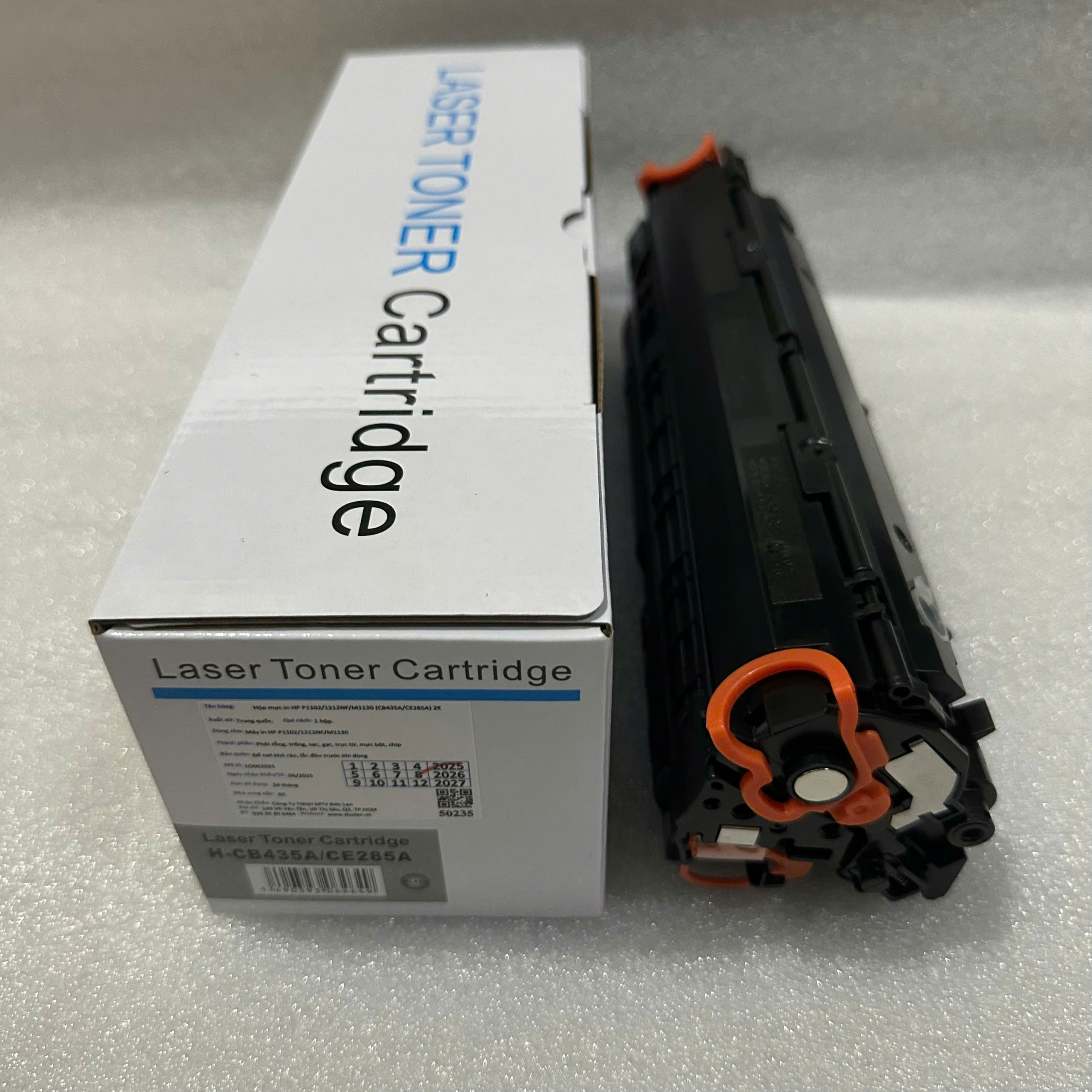 Hộp mực CE285A CB435A CRG325 TECH có lỗ đổ mực, dùng cho máy in HP P1102 Canon LBP 6030 1.6K - Hàng Nhập Khẩu