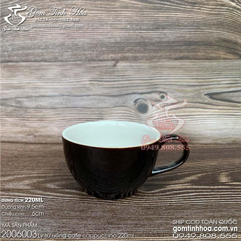Tách sứ uống cafe cappuccino