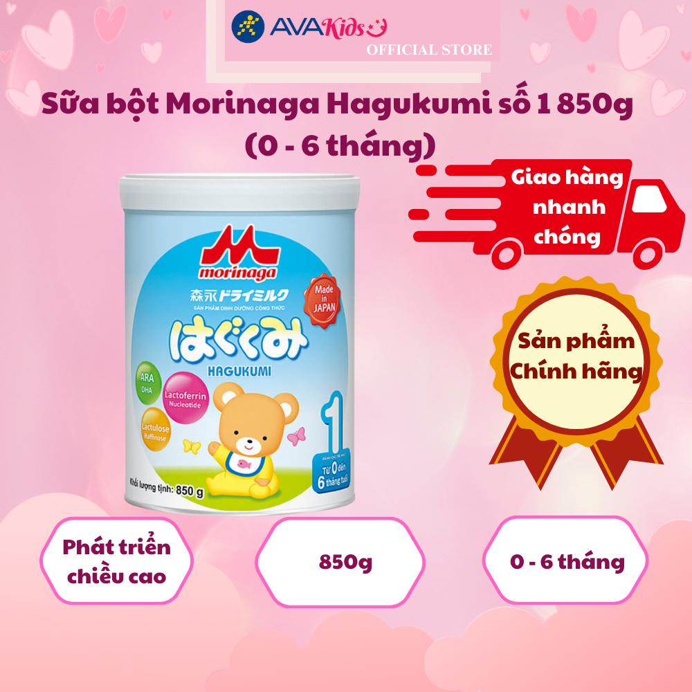 Sữa bột Morinaga Hagukumi số 1 850g (0 - 6 tháng)