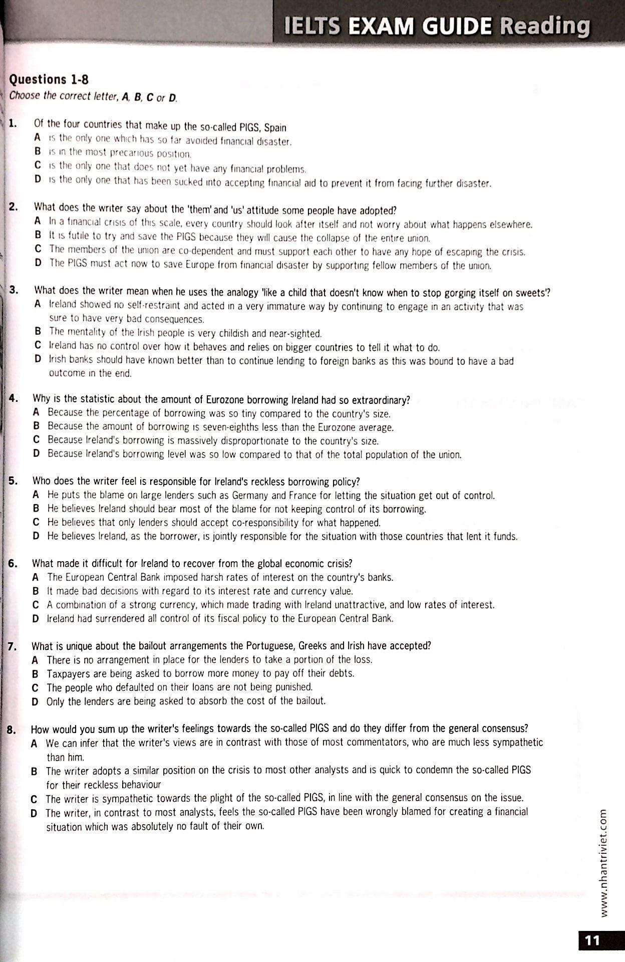 IELTS Reading & Vocabulary