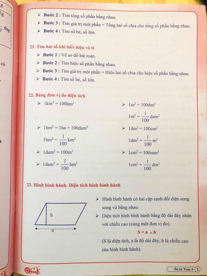 Bộ ÔN HÈ Lớp 4 - Dành cho học sinh lớp 4 lên lớp 5 - Theo chương trình SGK mới nhất