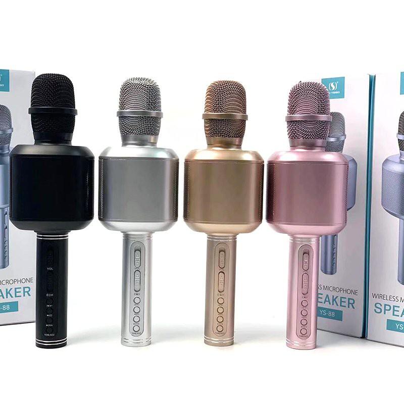 Micro karaoke bluetooth YS 88 - Micro kiêm loa karaoke SU YOSD - Chỉnh echo ngay trên mic - Tích hợp thay đổi giọng nói