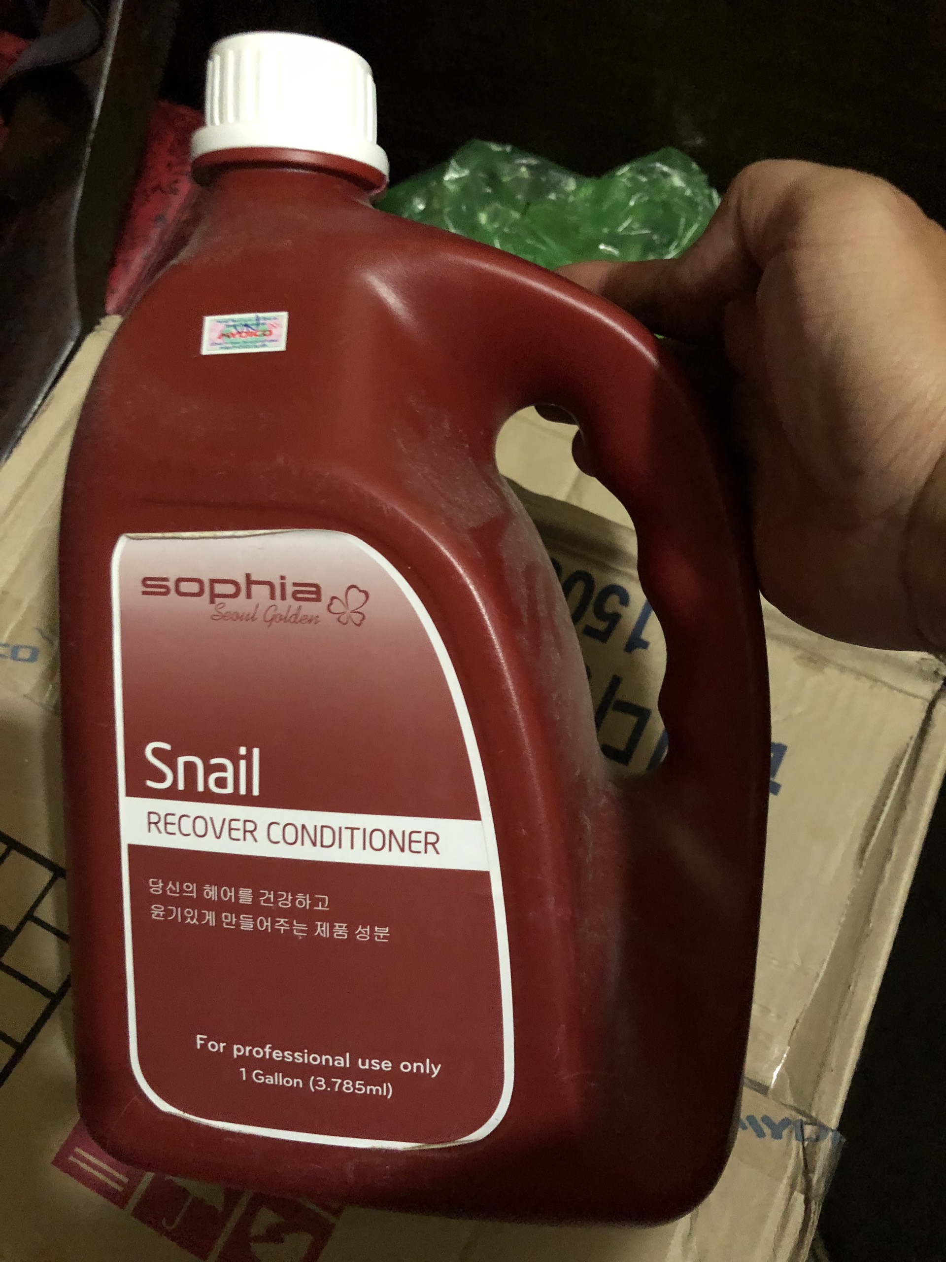 Cặp Dầu Gội/Xả Siêu Phục Hồi Tóc Sophia Snail Recover Hàn Quốc 3785ml tặng kèm móc khóa