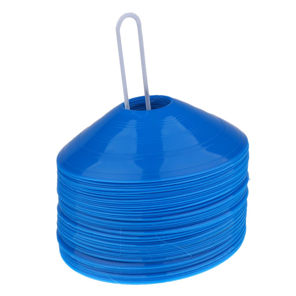 50 Pieces Sport Soccer Mini Disc Cones Football Agility Training Aids