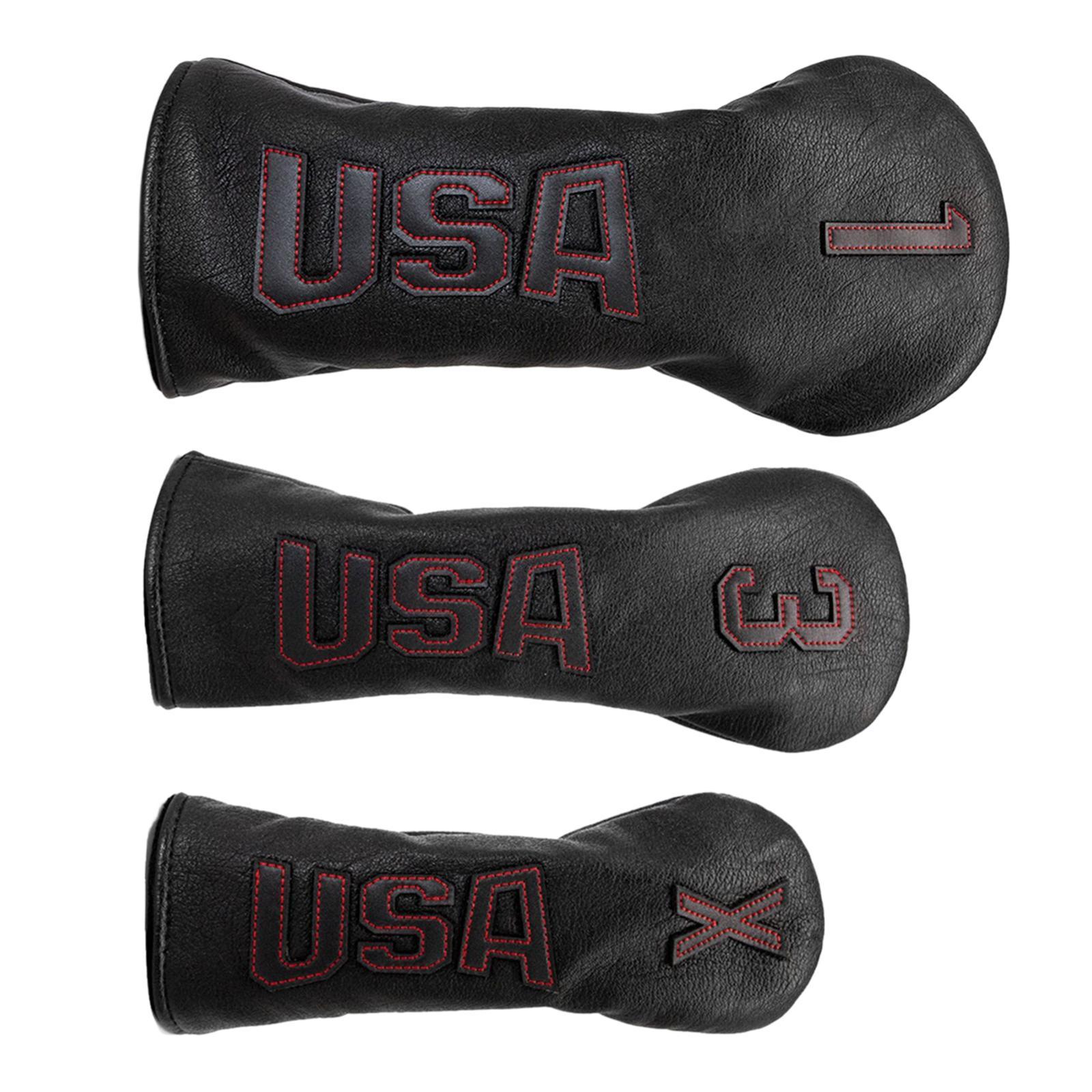 PU Golf Head Cover for Fairway Woods Protector Case Club Headcover