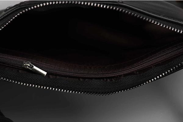 Fashion Clutch Waterproof Face Pattern Pu Leather Bag - Black
