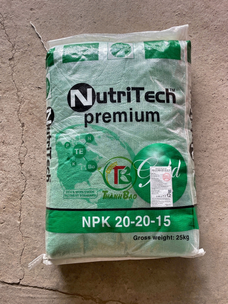 Phân bón NPK 20-20-15 TE CCV bao 25kg