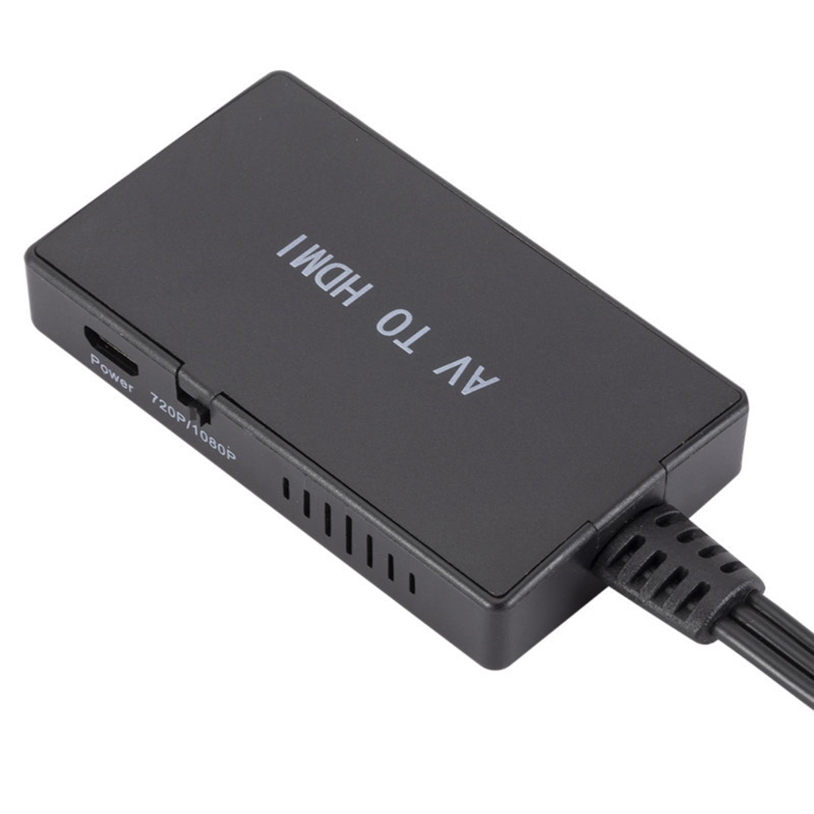 RCA to HDMI Converter Converts Analog Composite to HDMI Adapter 1080p