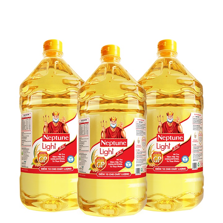 Combo 3 chai Dầu Ăn Neptune Light 2L