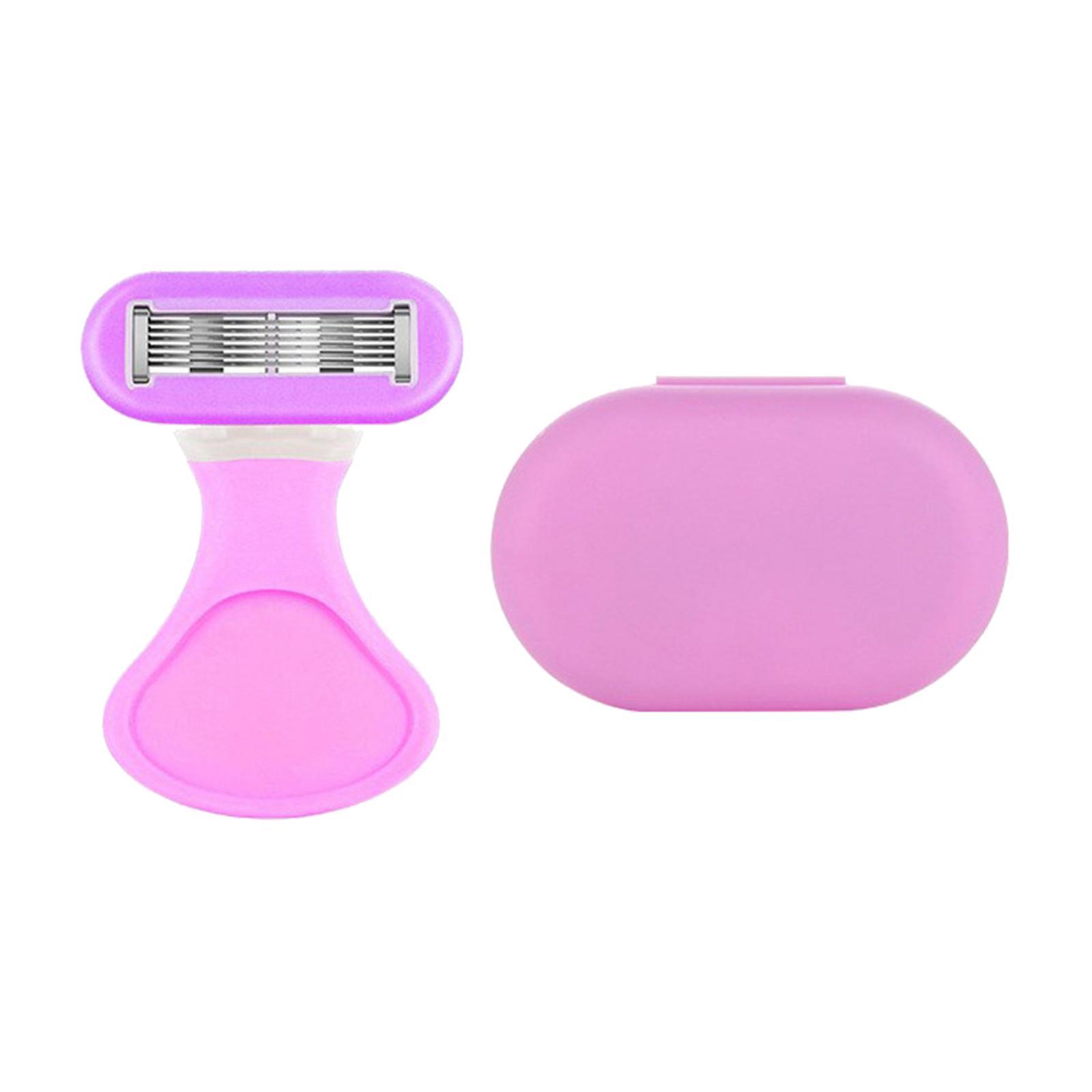 Mini Women's Razor, Non Slip Manual Shaving Razor Compact Trimmer for Thigh Arm Armpit