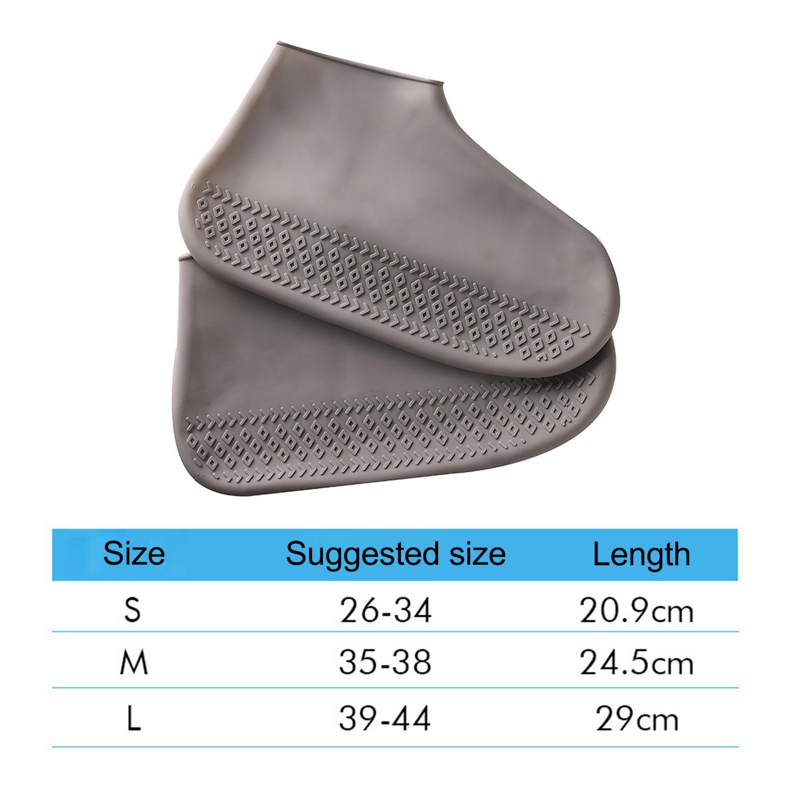 Waterproof Silicone Shoe Covers for Rain Travel Rubber Rain Shoe Covers