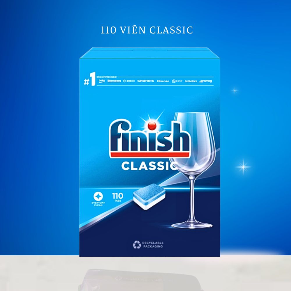 viên rửa bát finish 110 tabs dùng cho máy rửa bát
