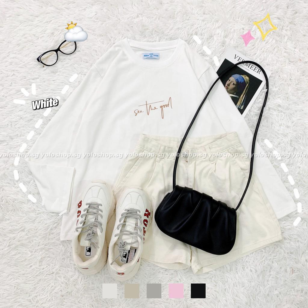 Áo Thun Tay Dài Unisex SEE THE GOOD Thu Đông