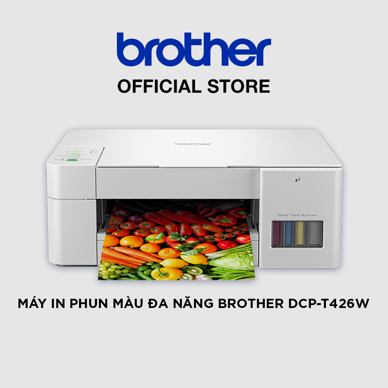 [HÀNG CHÍNH HÃNG] Máy in phun màu đa năng Brother DCP-T426W