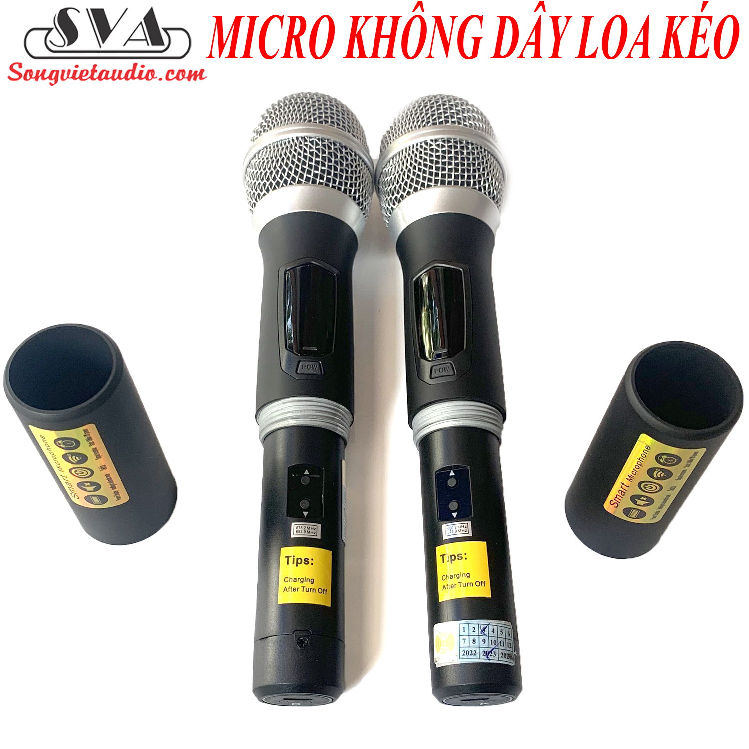 MICRO KHÔNG DÂY LOA KÉO Q168 - KÈM SẠC, PIN