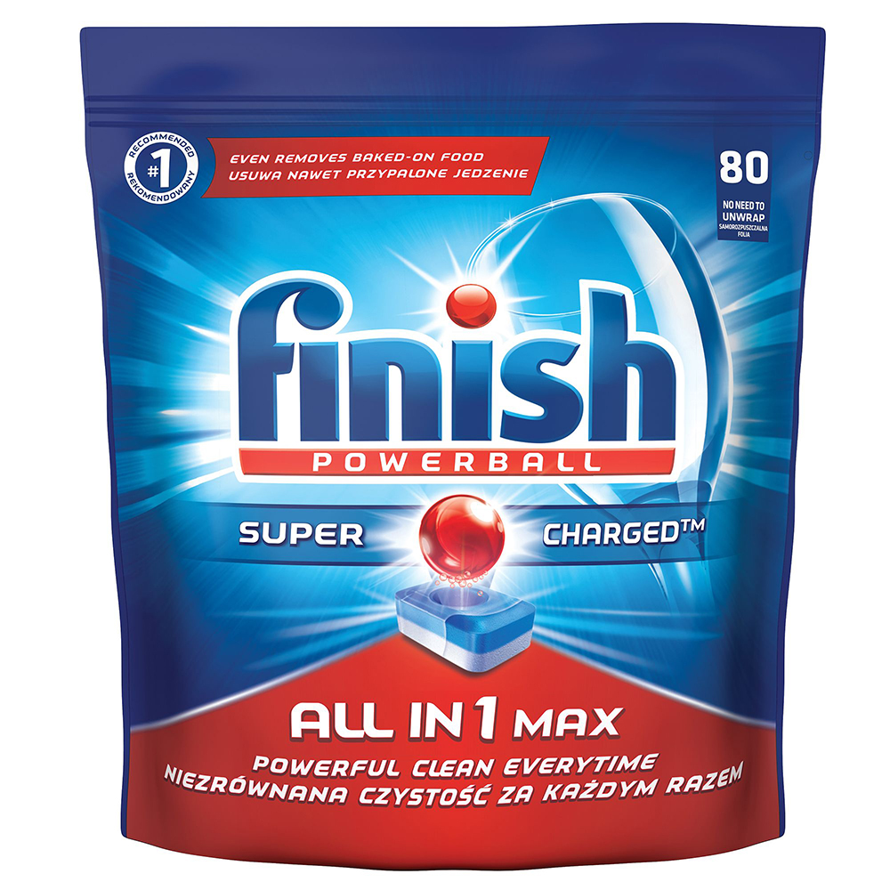 Túi 80 viên rửa chén Finish All In 1 Max Dishwasher Tablets QT025451