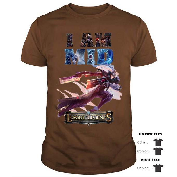 Áo Thun LUCIAN, Áo Thun Liên Minh LUCIAN I AM MID Cao Cấp - LOL TSHIRT