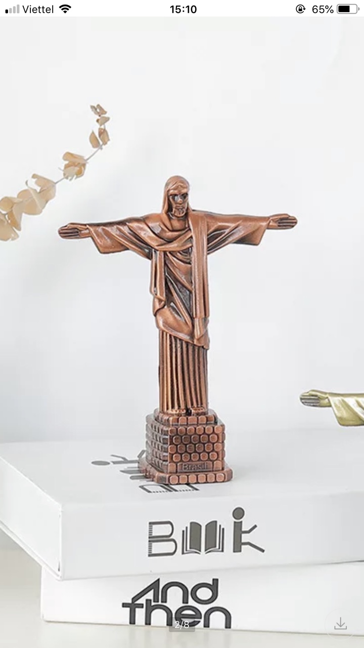 Mô hình tượng đức chúa Jesus cao 18.5cm - Màu ngẫu nhiên