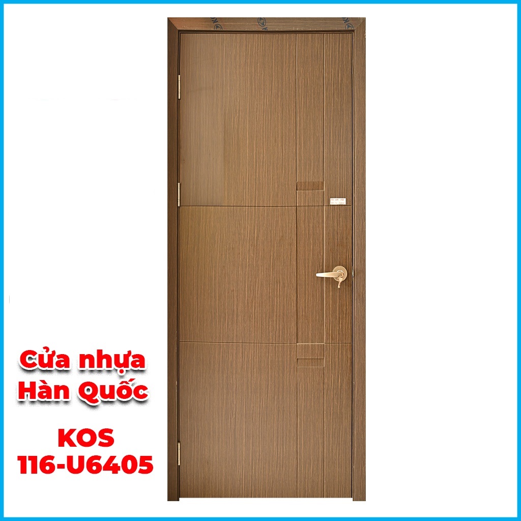 Cửa Nhựa Hàn Quốc ABS KOS 116-U6405  - Cửa Nhựa ABS Chất Lượng Cao Cấp, Mang Vẻ Đẹp Hiện Đại, Phong Cách Hàn Quốc, Chịu Nước Tốt,  Chống Mối Mọt- Chưa Kèm Phụ Kiện - Giahuydoor