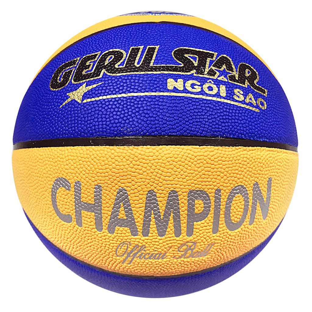 Banh bóng rổ dán da PU Sportslink Gerustar Size 7 Champion