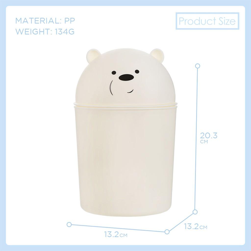 Thùng rác We bare bears Miniso (Chọn màu ngẫu nhiên)