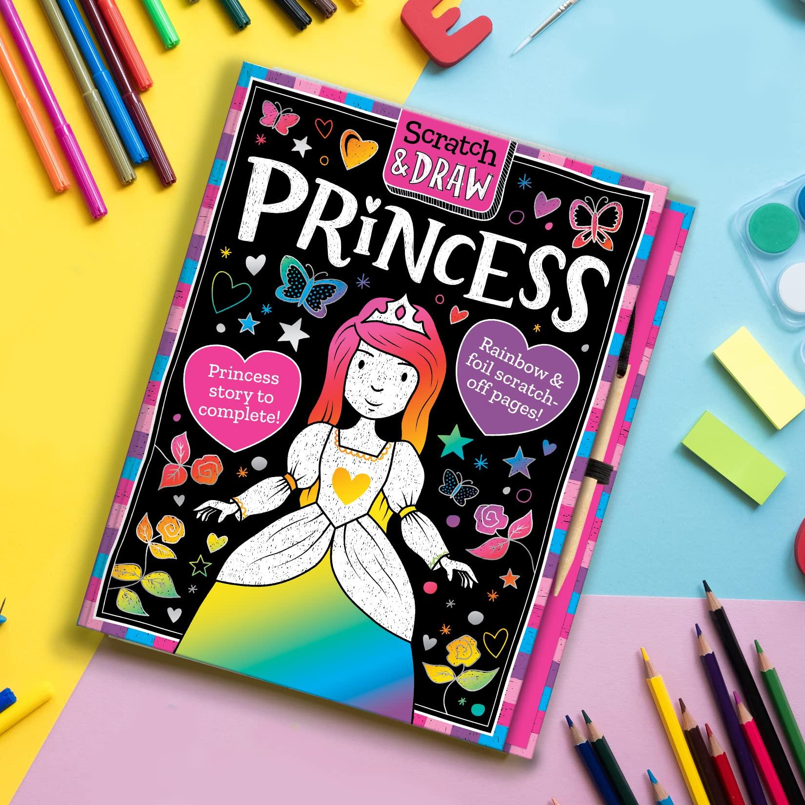 Hình ảnh Scratch & Draw Princess - Scratch Art Activity Book