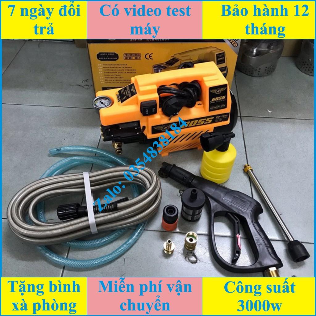 MÁY RỬA XE ÁP LƯC CAO BOSS 3000W JAPAN CHÍNH HÃNG BẢO HÀNH 12 THÁNG