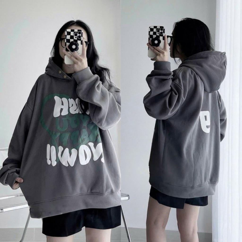 Áo hoodie nỉ bông WISH NOW unisex nam nữ (Ảnh thật/Có sẵn)