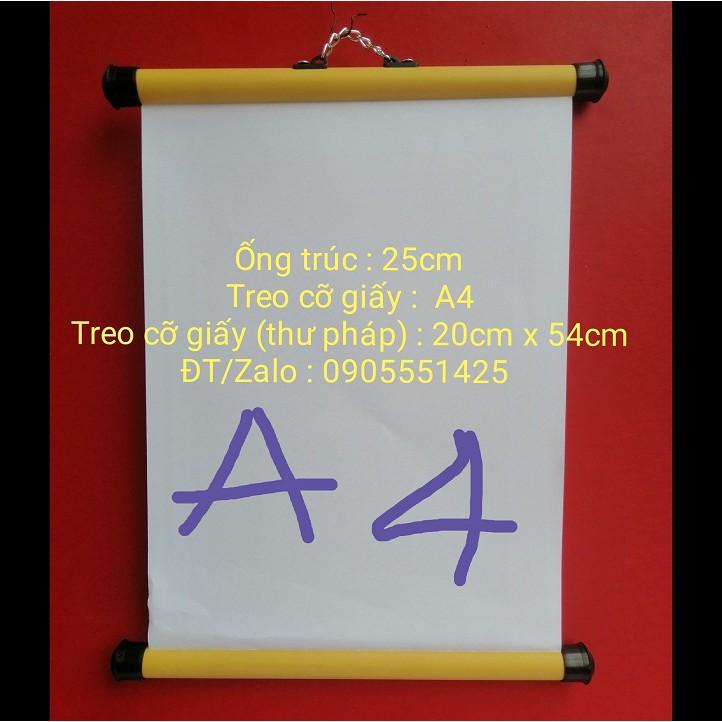 Bộ 2 bó ống trúc treo ảnh .Ông trúc /nẹp treo giấy A4 . Nẹp treo giấy thư pháp 20x54. Ống trúc/nẹp lịch treo tường. 25cm