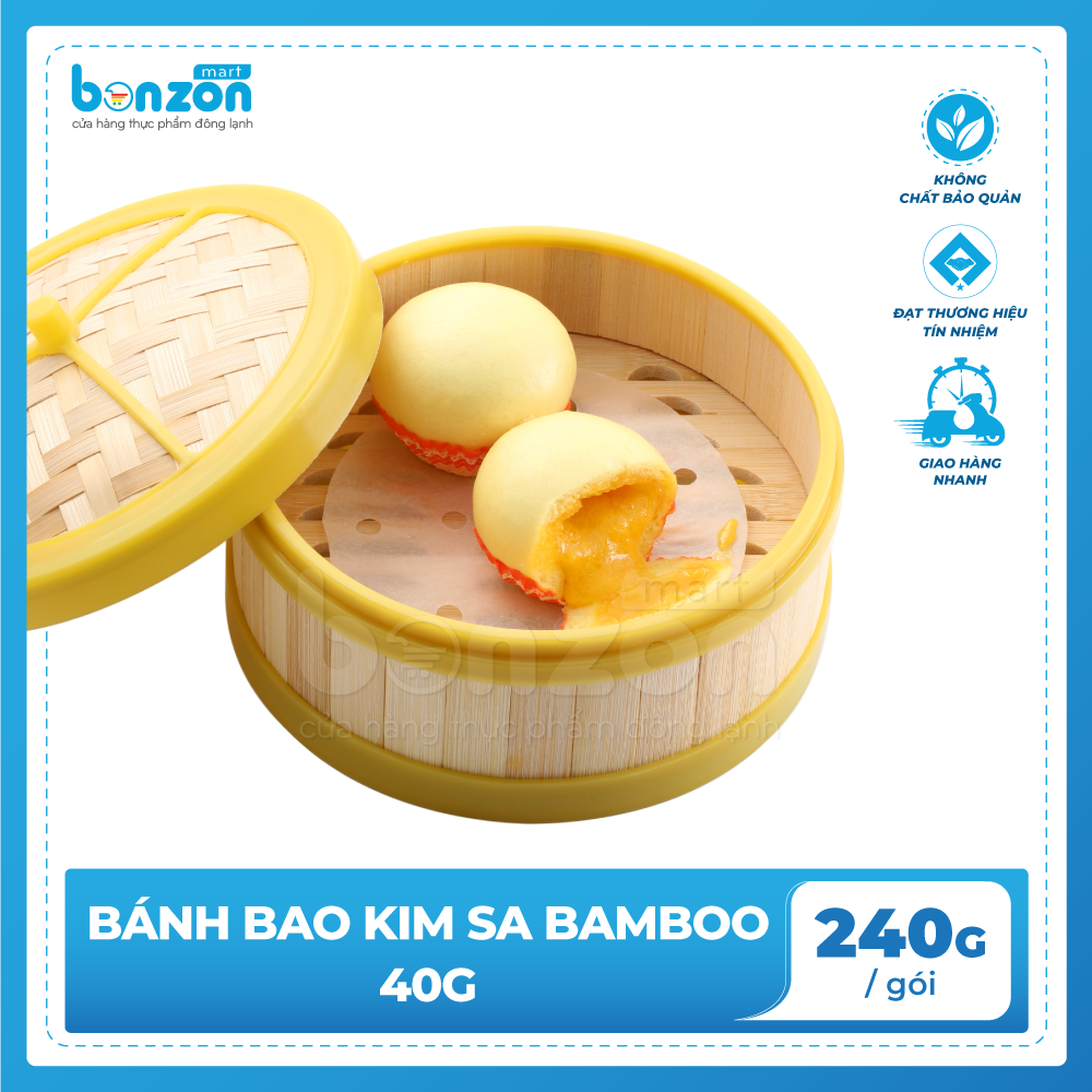 Bánh bao kim sa Bamboo 240g