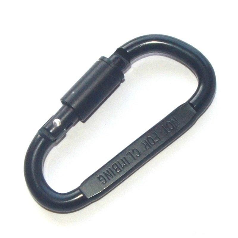 D ring Chain Carabiner Outdoor Quickdraw Snap Key survive Hike Clasp screw Hook Buckle Aluminum Clip Hang lock Camp keychain