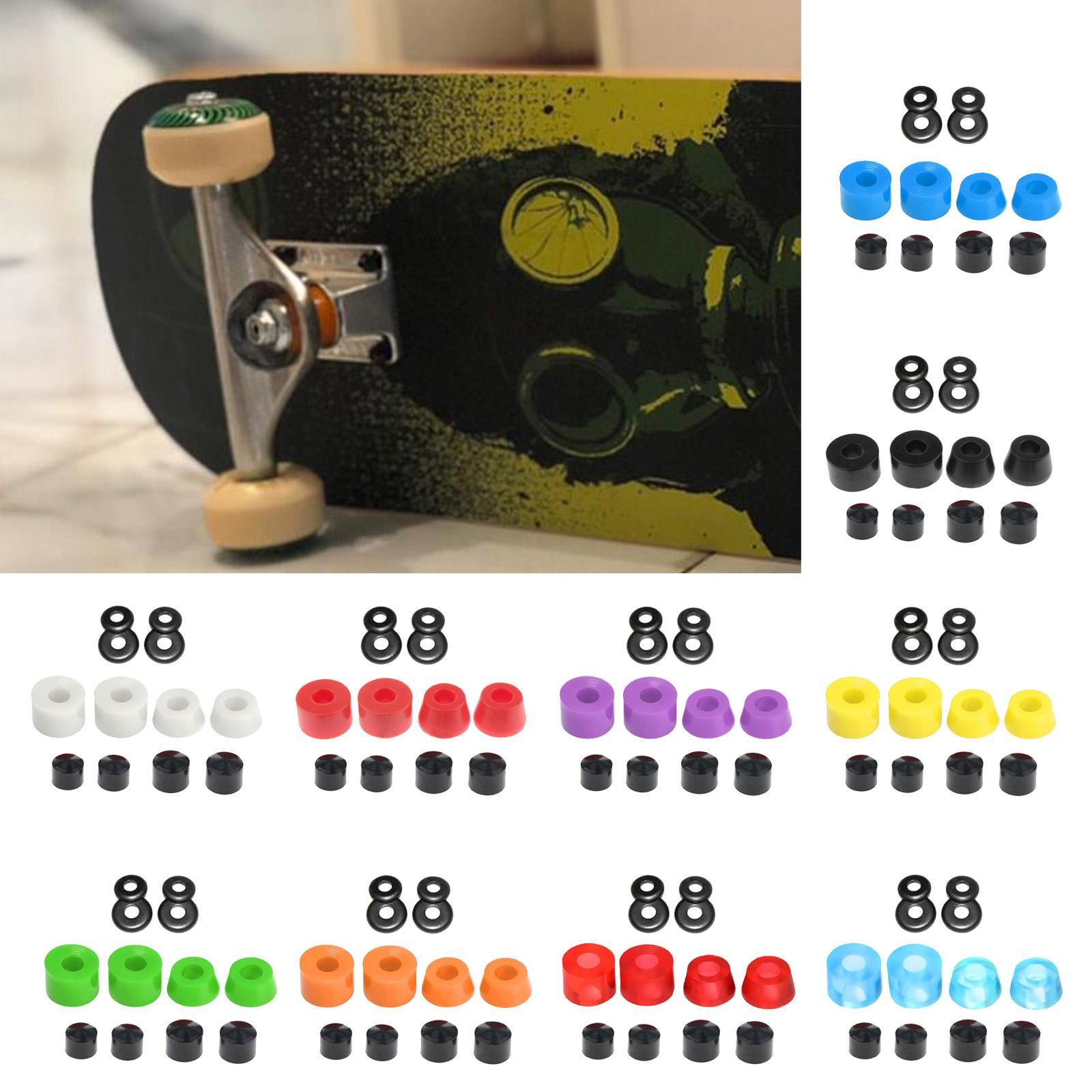 Skateboard Bushing Replacement Cups Washers Longboard Rebuild Kit Blue