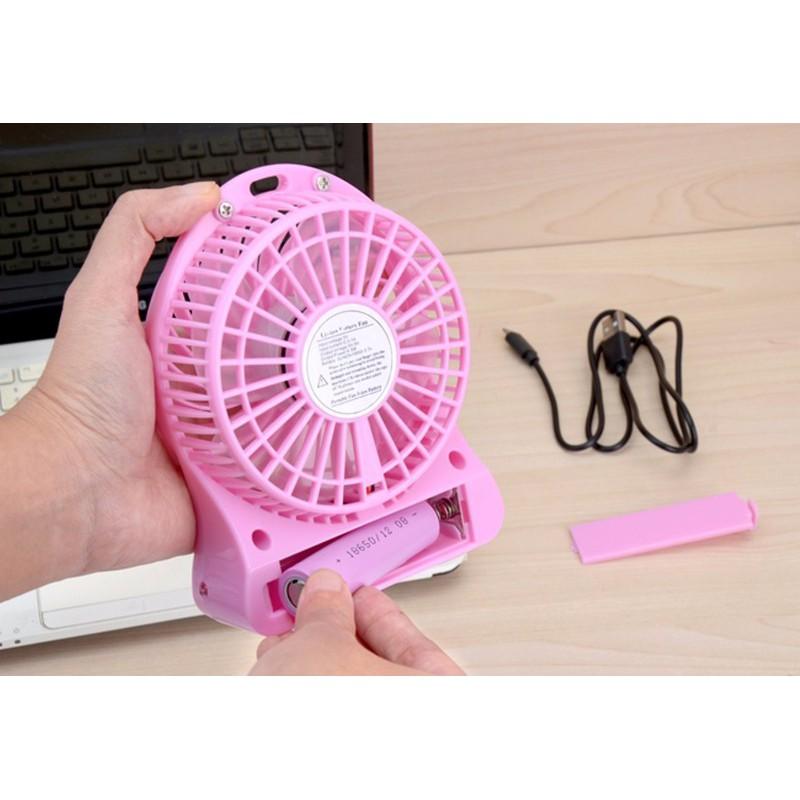 Quạt điều hòa Quạt mini fan xài pin sạc tích điện