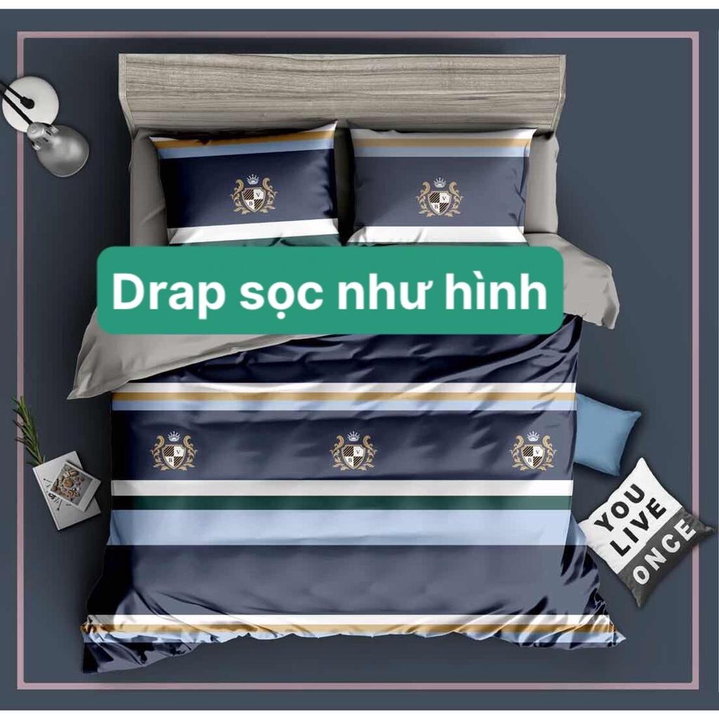 Bộ drap gối Tencel vải nhập Hàn Quốc mát , mềm mại 4 MÓN