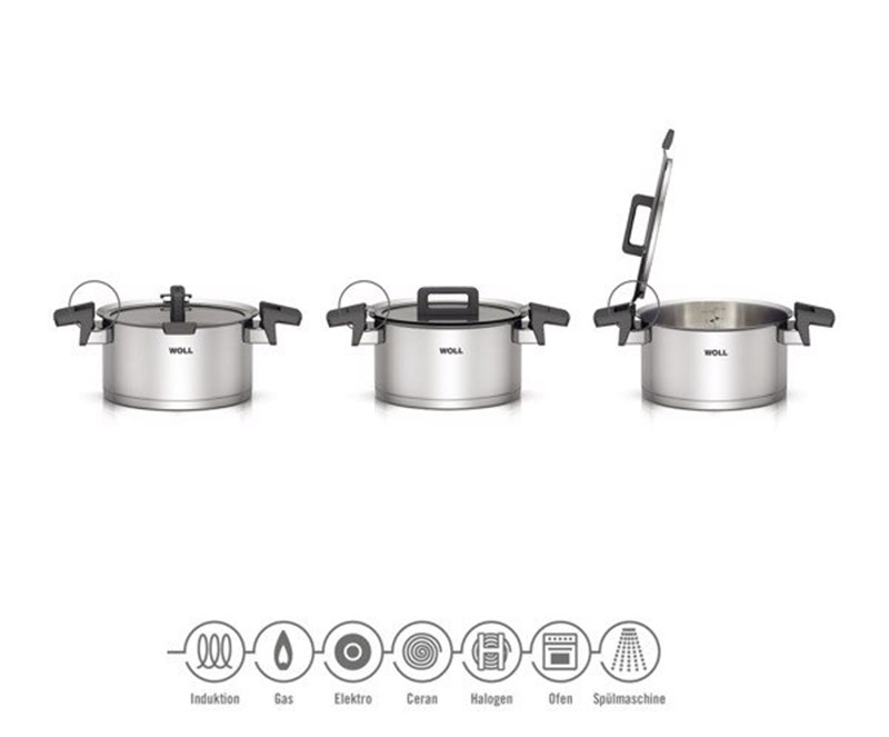 Bộ Nồi Woll Concept NCSET004 SET 6 PCS 18CM 20CM 24CM Made in Germany, Hàng Chính Hãng