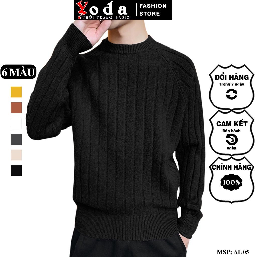 Áo Len Nam Cổ Tròn YODA Dệt Đố Hàng cao cấp sang trọng AL05