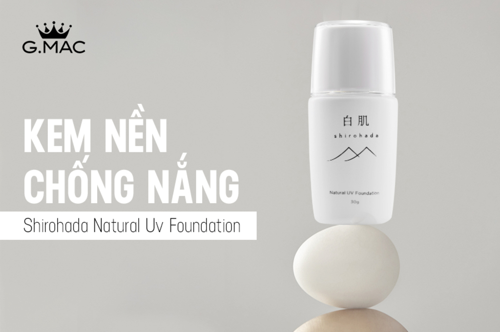 Kem Chống Nắng Shirohada Natural Uv Foundation (30ml)