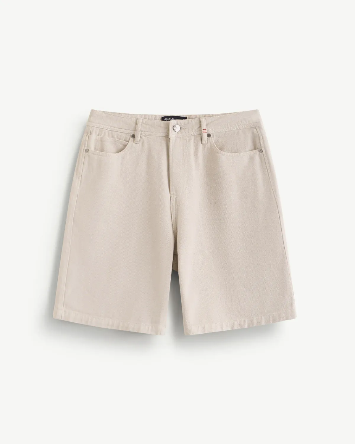 Quần short jean ( denim ) nam form Straight màu Xanh Rêu và Be - ROUTINE 10S24DPS001 | LASTORE MENSWEAR