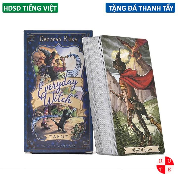 Bộ Bài Everyday Witch Tarot 78 Lá Bài Tặng Hướng Dẫn Tiếng Việt Và Đá Thanh Tẩy