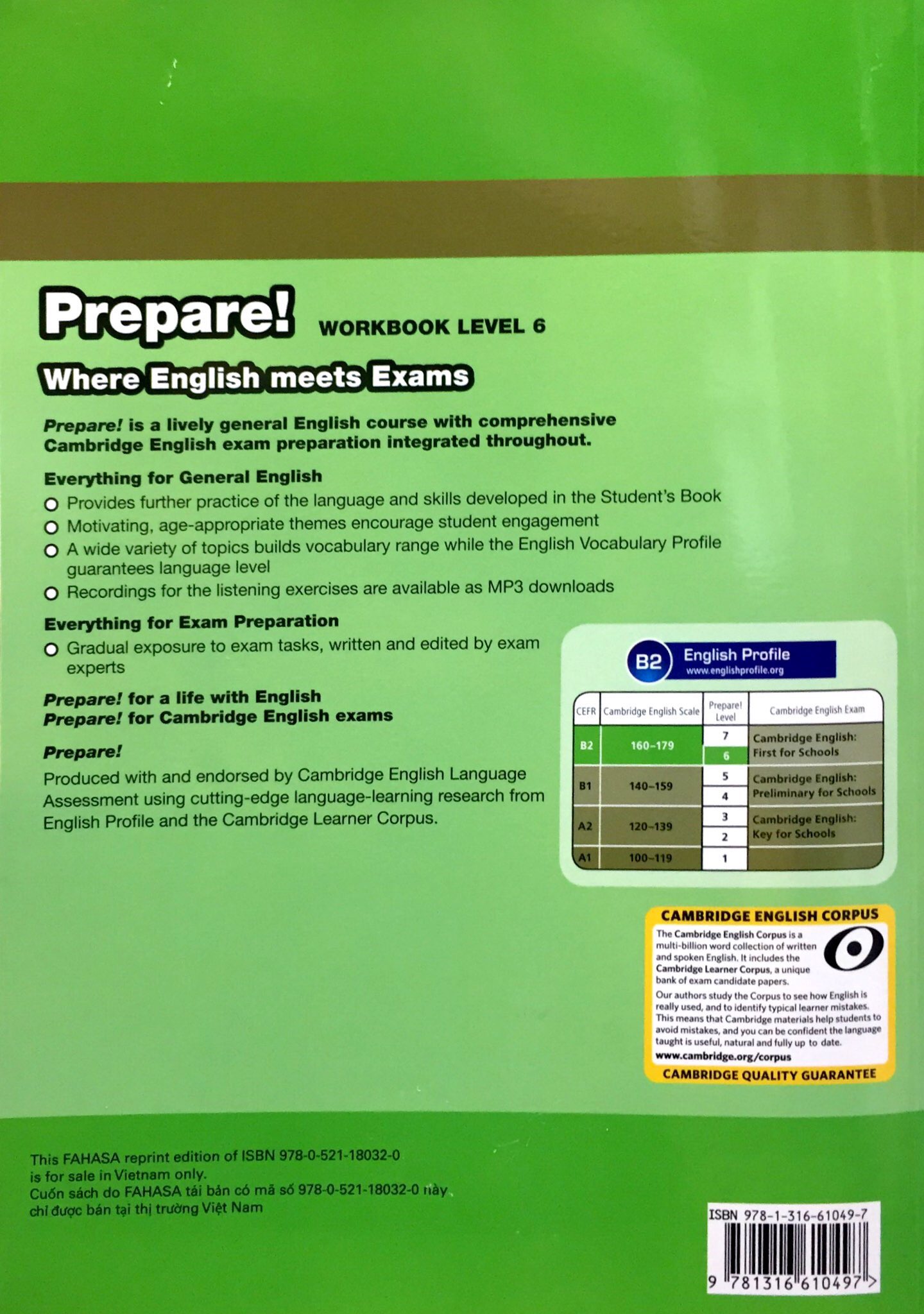 Cambridge English Prepare! Level 6 Workbook With Audio