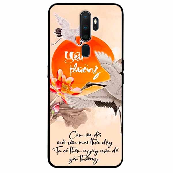 Ốp lưng in cho Oppo A5 2020 Mẫu Yêu Thương
