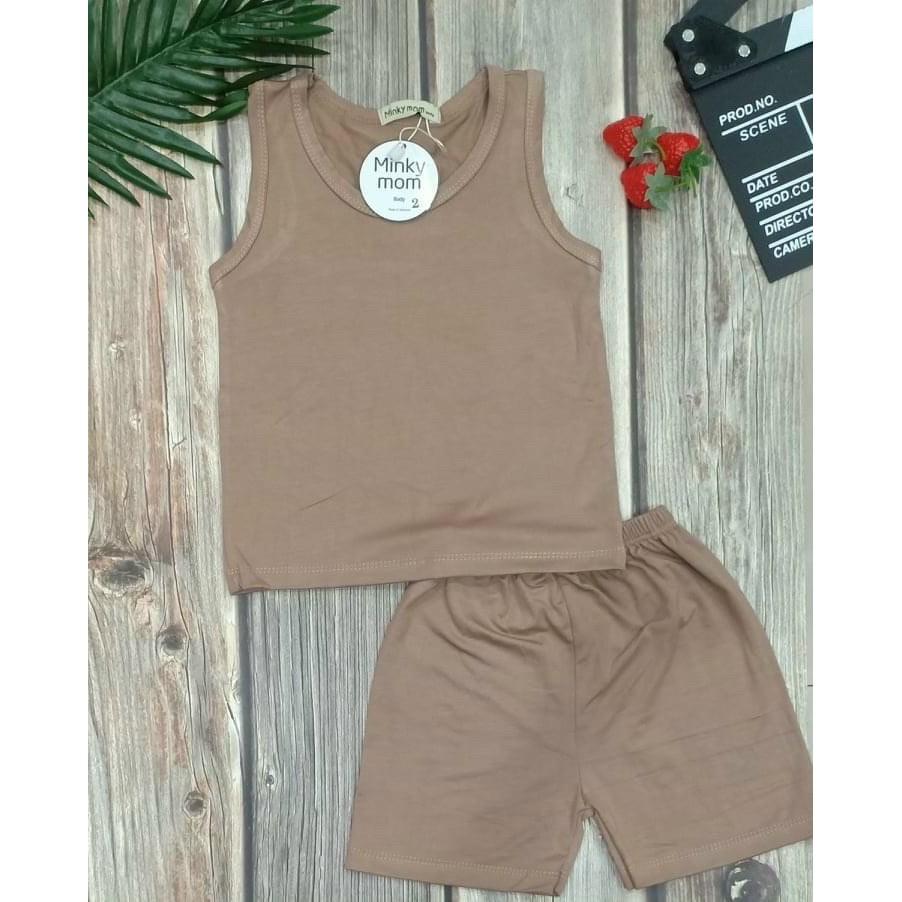 Bộ Minky mom trơn 3 lỗ bé trai, bé gái từ 0 - 4 tuổi vải THUN LẠNH cực kỳ DÀY DẶN thấm hút mồ hôi