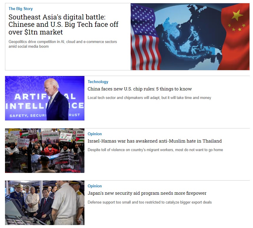 Tạp chí Tiếng Anh - Nikkei Asia 2023: kỳ 46: SOUTHEAST ASIA'S DIGITAL 'BATTLE ROYALE'