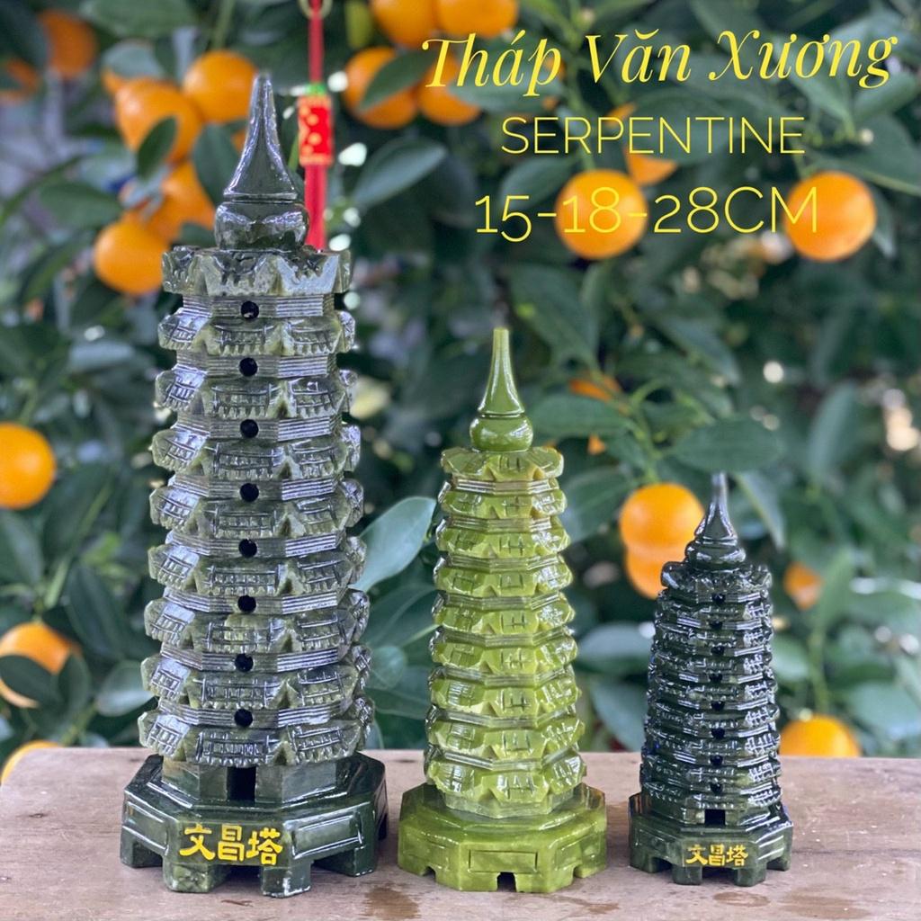 Tháp Văn Xương Đá Ngọc Hoàng Long - cao 15cm - 20cm - 30cm