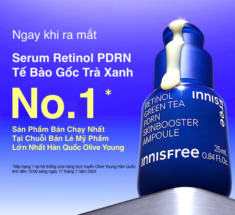 Serum Retinol PDRN tế bào gốc trà xanh cho da căng bóng đàn hồi 25ml