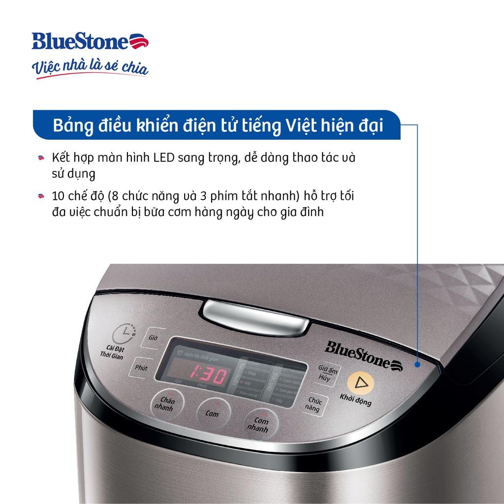 Nồi Cơm Điện Tử BlueStone RCB-5938, 1.8Lit - 760W, Hàng Chính Hãng